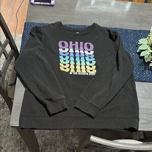 Black Ohio Graphic Sweatshirt